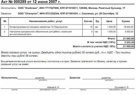 Как влияет выбор акта на налогообложение и бухгалтерский учёт