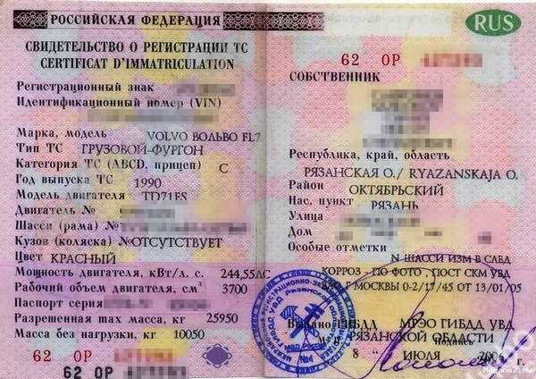 Как изменить или обновить код B m1g в свидетельстве о регистрации