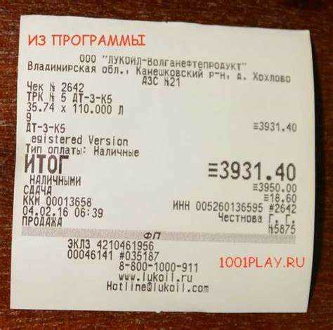 Порядок указания наименования товаров и услуг в чеке