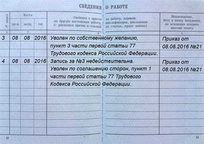 Порядок уведомления работодателя об ошибке в трудовом договоре