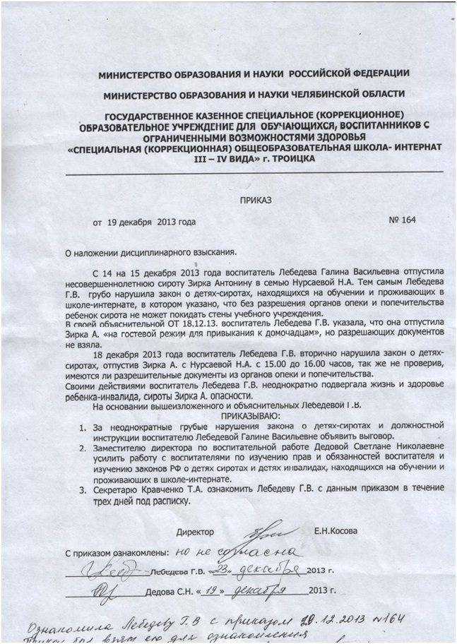 Проверка законности наложенного взыскания по Трудовому кодексу