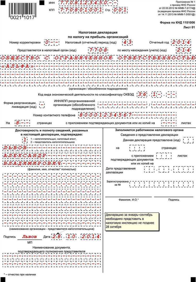 Особенности заполнения декларации при наличии убытков прошлых лет