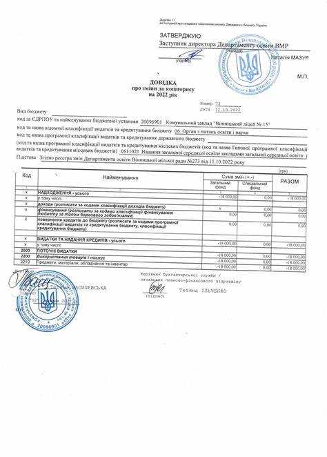 Определение необходимых документов для заполнения формы ОДВ 1