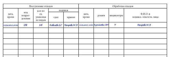 Заполнение графы о количестве и массе отходов: важные моменты