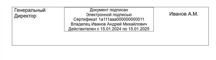 Как указать реквизиты электронной подписи при переносе на бумажный носитель