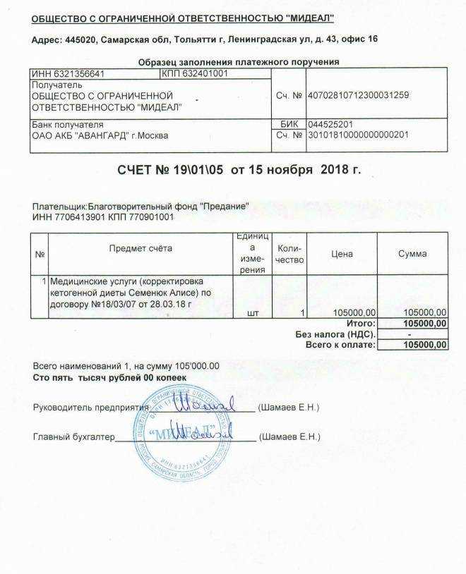 Каков срок действия электронного счета на оплату