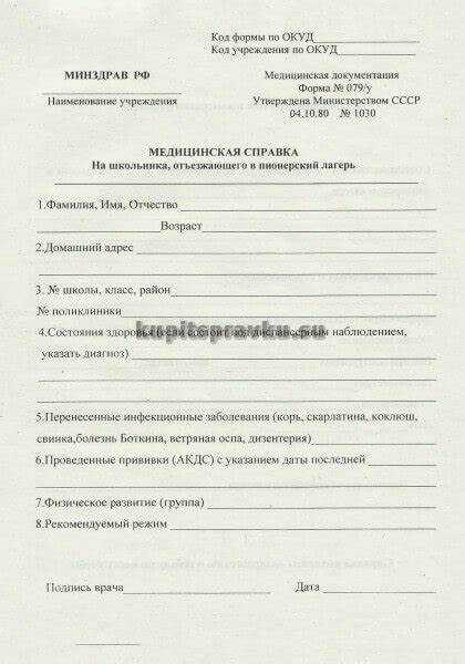 Сколько времени требуется для получения справки 079у при экстренной ситуации