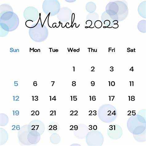 Какой день недели соответствует 1 и 31 марта 2023 года