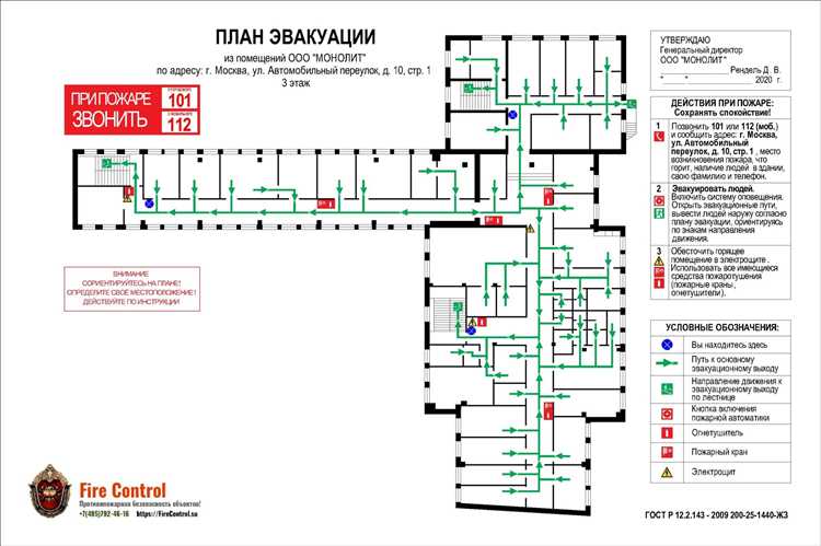 Ответственность за недостаточное количество планов эвакуации