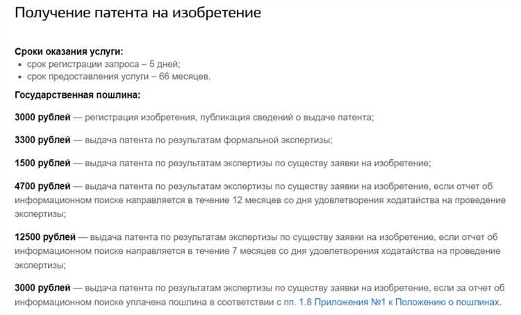Сколько стоит подача на патент в сахарово Сколько стоит подача на патент в сахарово