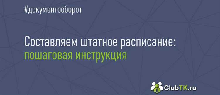 Как часто следует обновлять штатное расписание в зависимости от изменений в компании