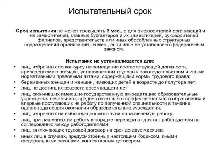 Процесс расторжения трудового договора по итогам испытательного срока