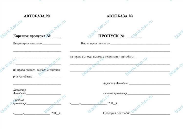 Как осуществляется выдача пропусков любого установленного образца