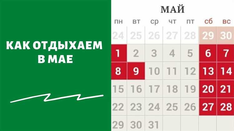 Как отдыхаем в мае 2024