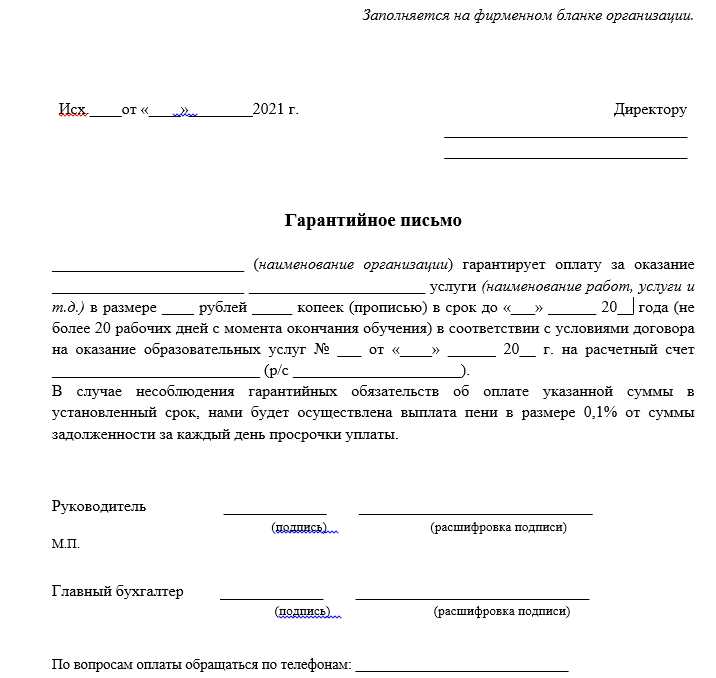 Правила оформления реквизитов сторон