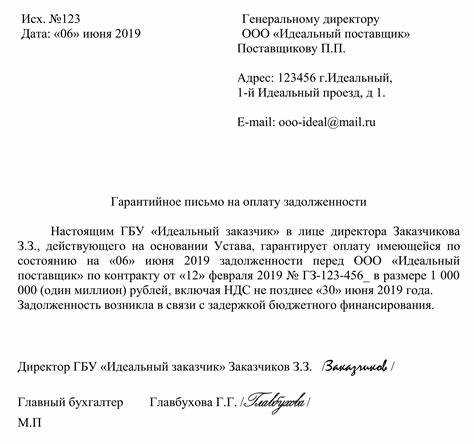 Структура гарантийного письма: важные элементы