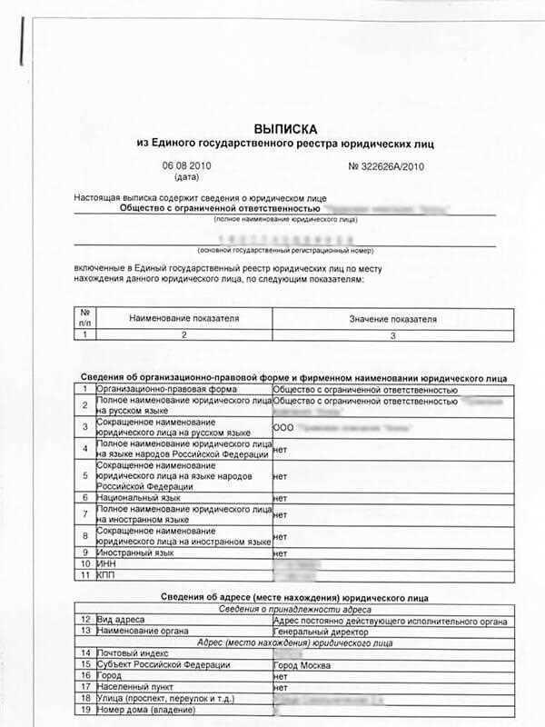 Какие документы нужны для получения листа записи ЕГРЮЛ