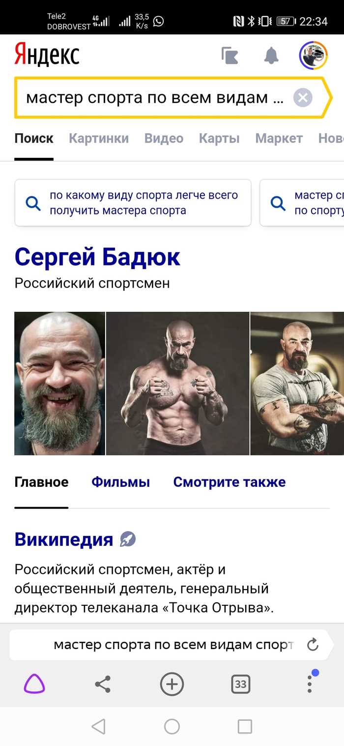 Требуемые спортивные результаты для присвоения звания