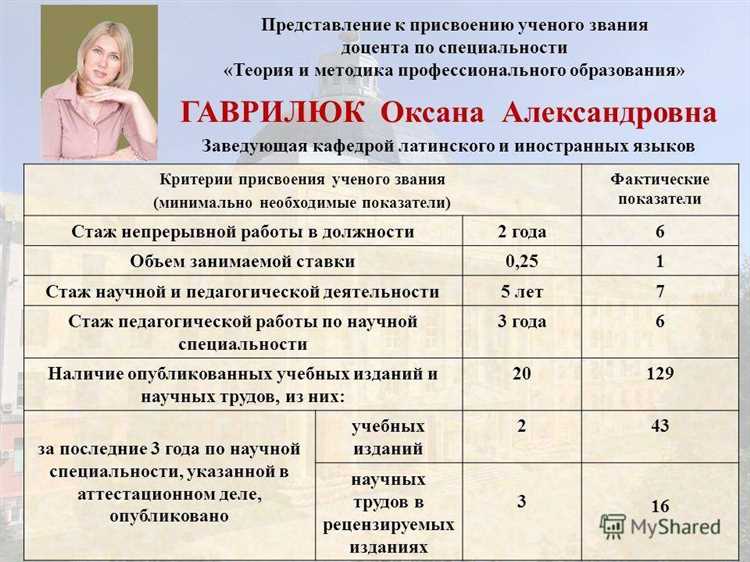 Какие требования предъявляет ВАК к соискателям звания доцента