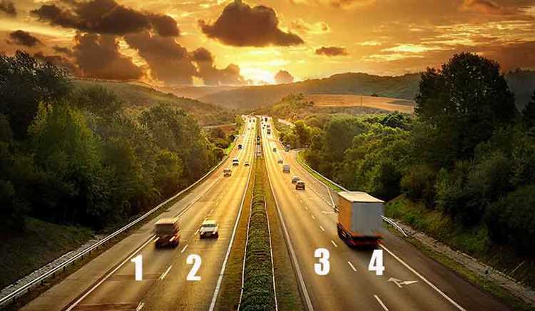 Входит ли полоса для маршрутных ТС в общее количество