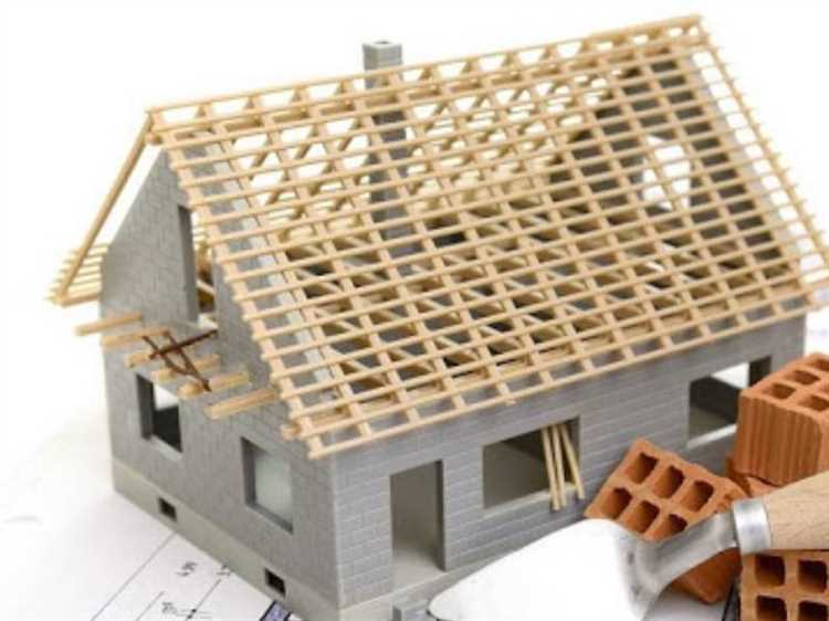 Монтаж основных конструкций и крыши дома