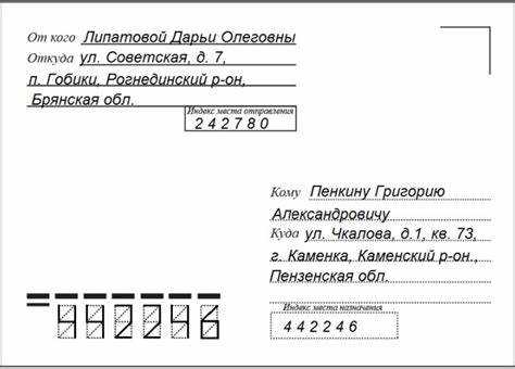 Особенности указания адреса на русском и английском языках