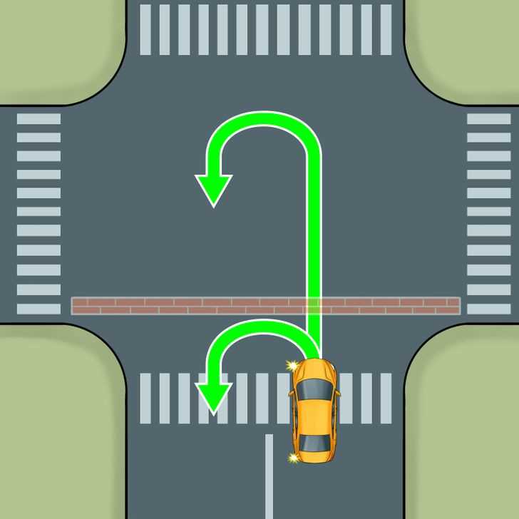 Как правильно разворачиваться на перекрестке Как правильно разворачиваться на перекрестке