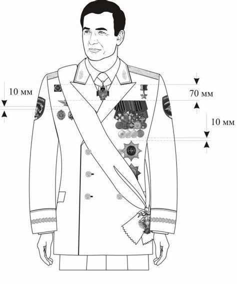 Как правильно закрепить медали на кителе