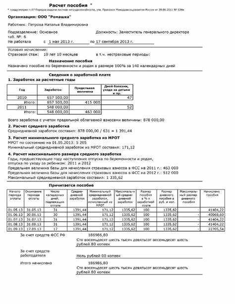 Расчет пособия при прерывистом или неполном стаже
