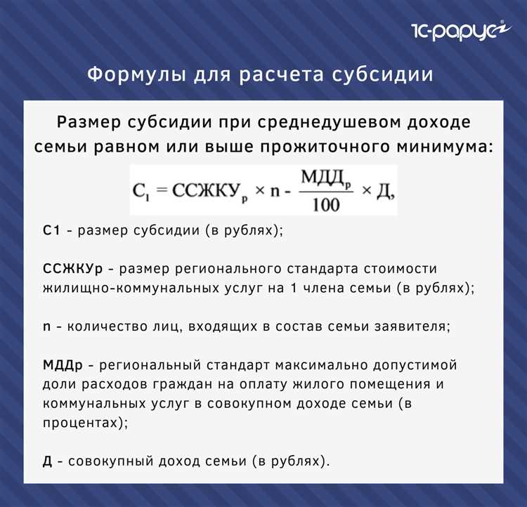 Как определить общий доход семьи для учёта при расчёте субсидии