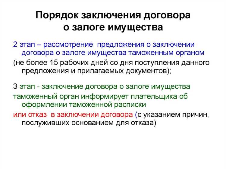Права и обязанности сторон при залоге движимого имущества