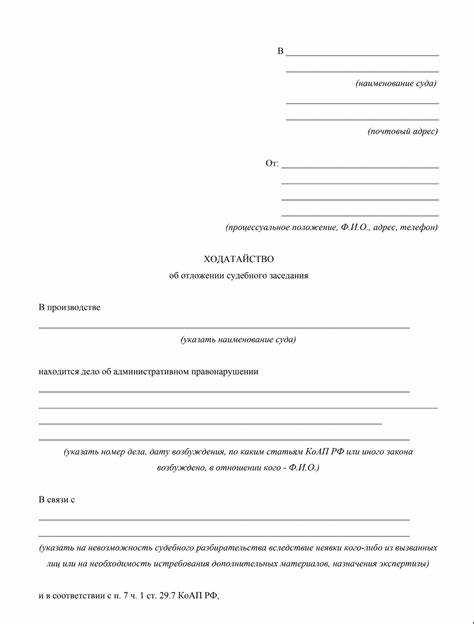 Порядок подачи и регистрация ходатайства в суде