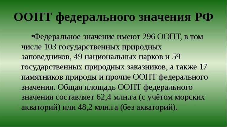 Внесение территории в реестр и запуск природоохранного режима