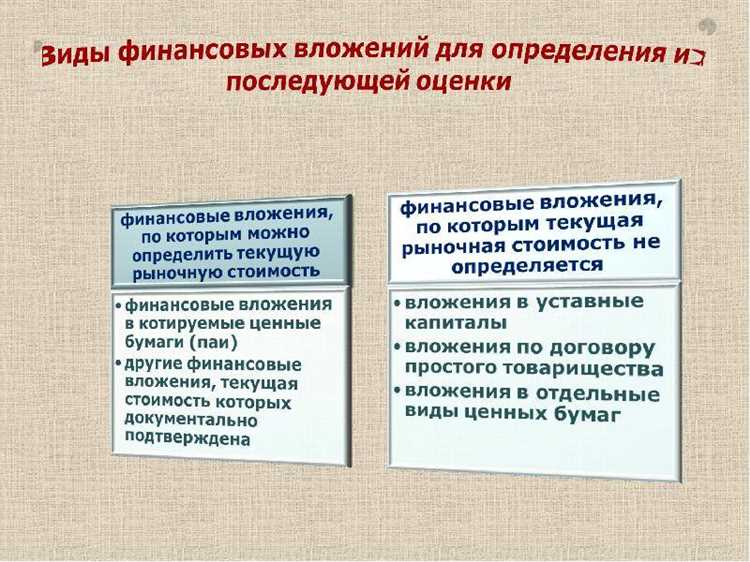 Риски и налоговые аспекты учета финансовых вложений