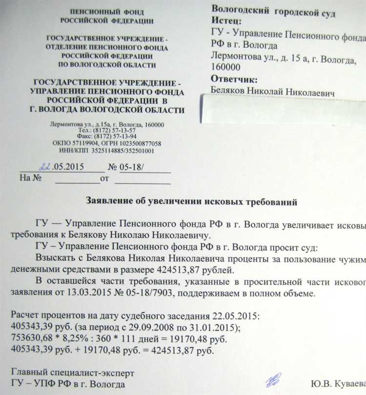 Влияние уточнения требований на ход судебного разбирательства