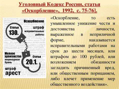 Какие действия считаются оскорблением в интернете по закону