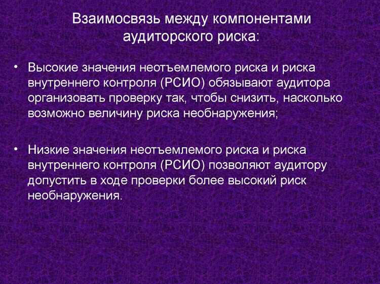 Методы оценки рисков в контексте существенности