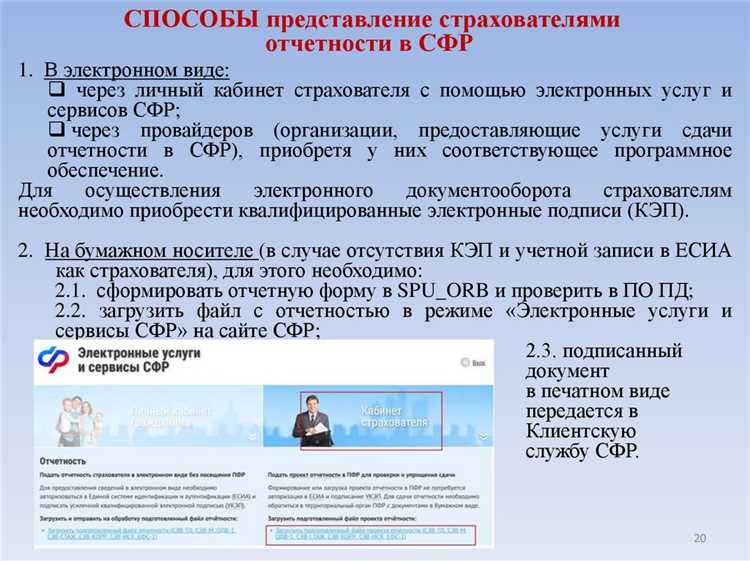 Особенности сдачи отчетов в СФР для малого и среднего бизнеса