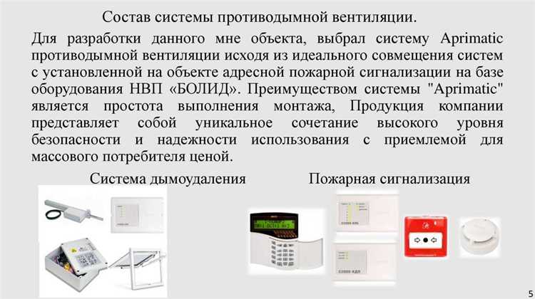 Роль систем автоматического управления в предотвращении распространения дыма