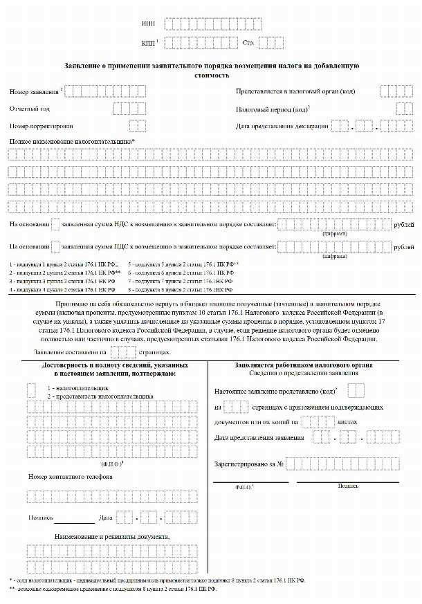 Какие условия необходимо соблюдать для возврата ндс