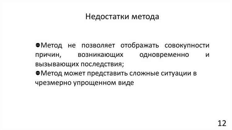Использование метода при анализе производственных процессов