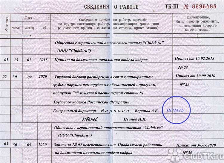 Ответственность работодателя за ошибки при оформлении трудовой книжки