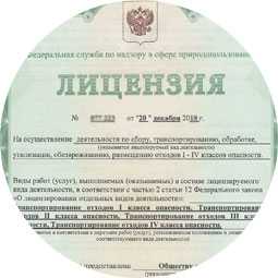 Процесс получения лицензии на утилизацию отходов 1 4 класса опасности
