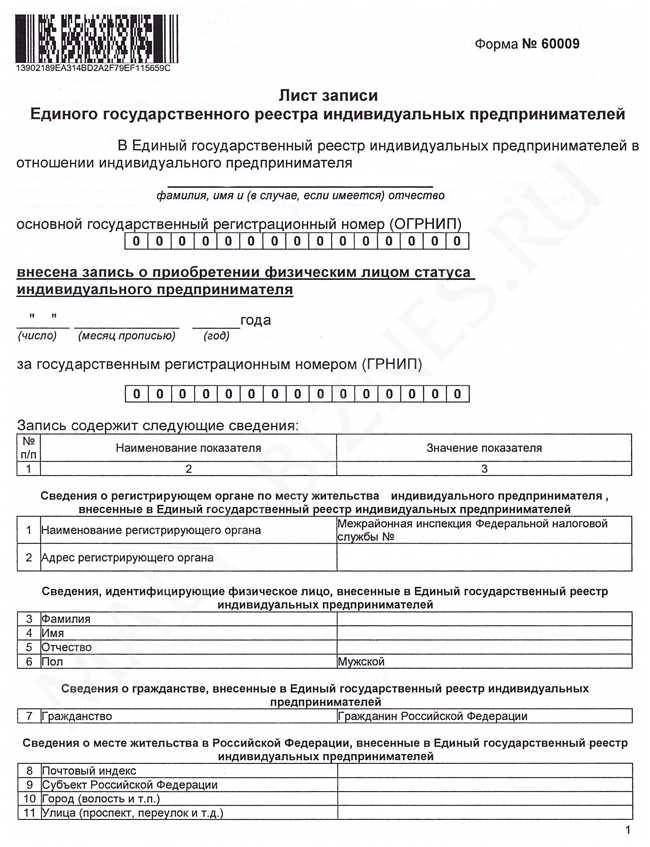 Где можно запросить лист записи ЕГРИП: официальные источники и сайты