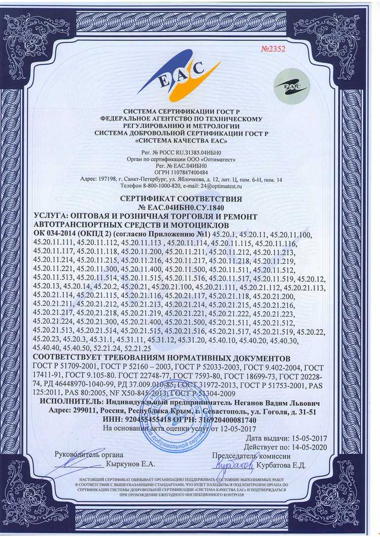 Роль паспорта качества при сертификации продукции