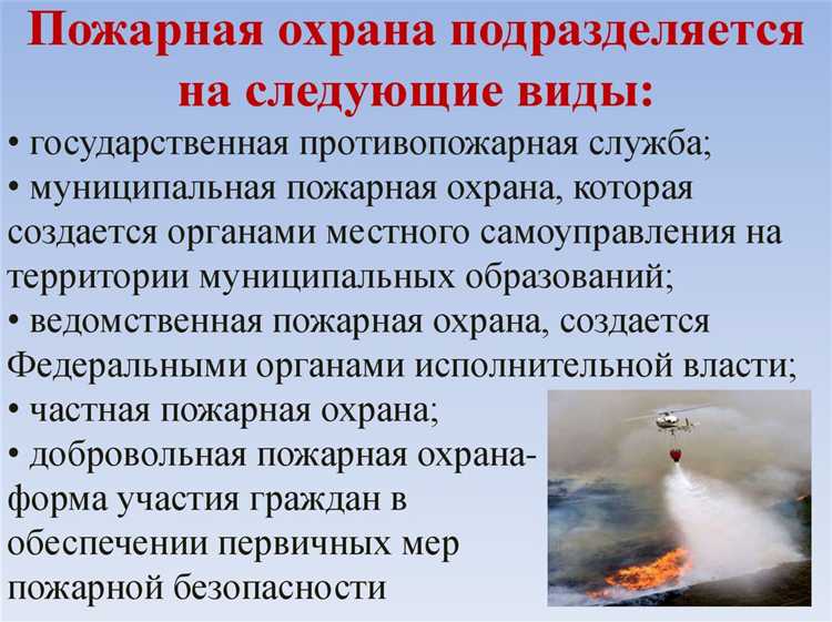 Роль ведомственной пожарной охраны в защите объектов