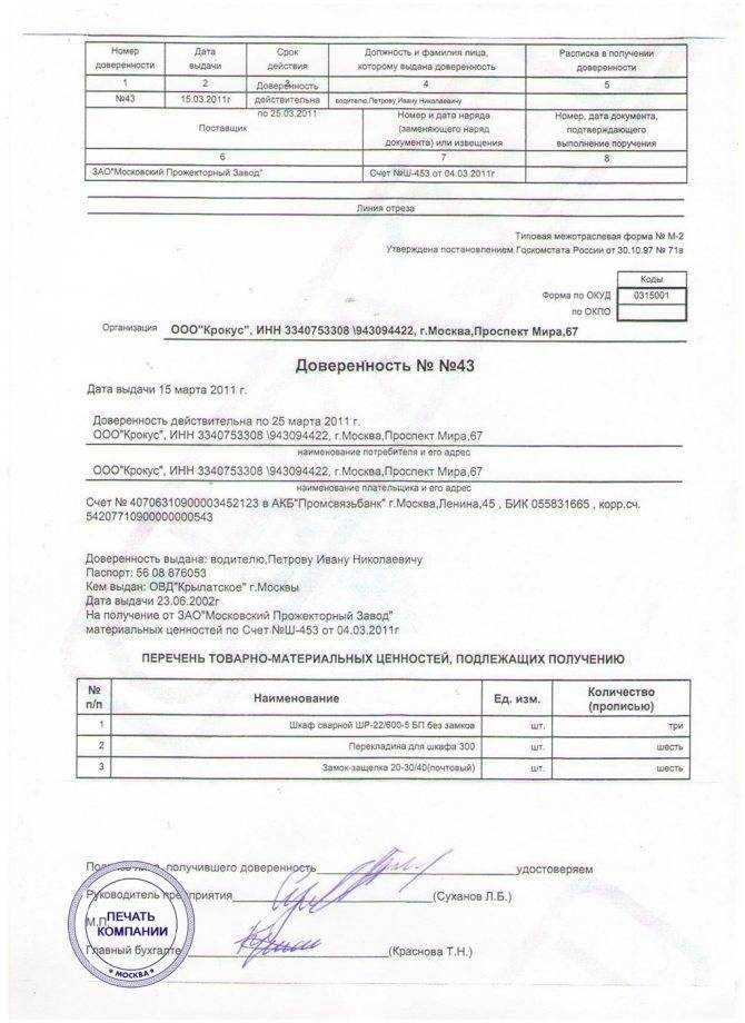 Как выбрать оптимальный срок для доверенности на ТМЦ