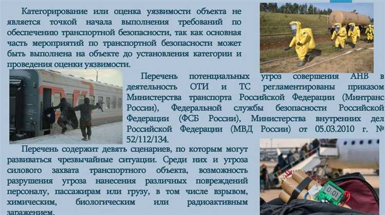 Основные проблемы и вызовы в обеспечении безопасности транспортных объектов