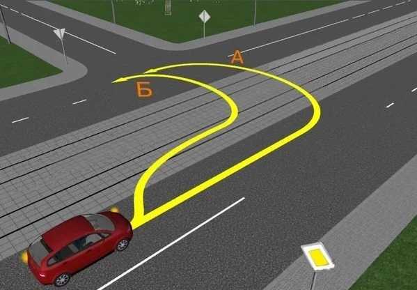 По какой траектории можно выполнить разворот По какой траектории можно выполнить разворот