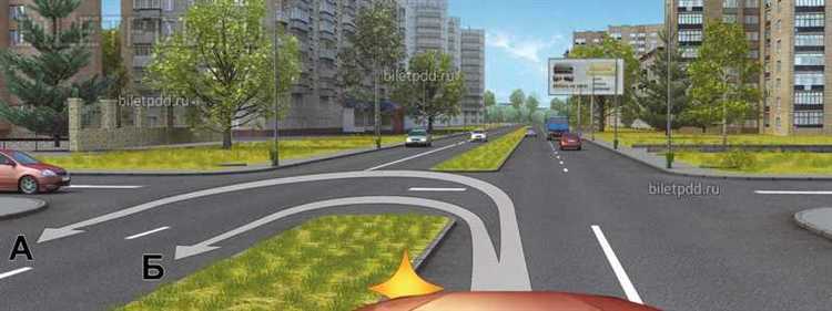 Разворот с использованием парковочного кармана на односторонней